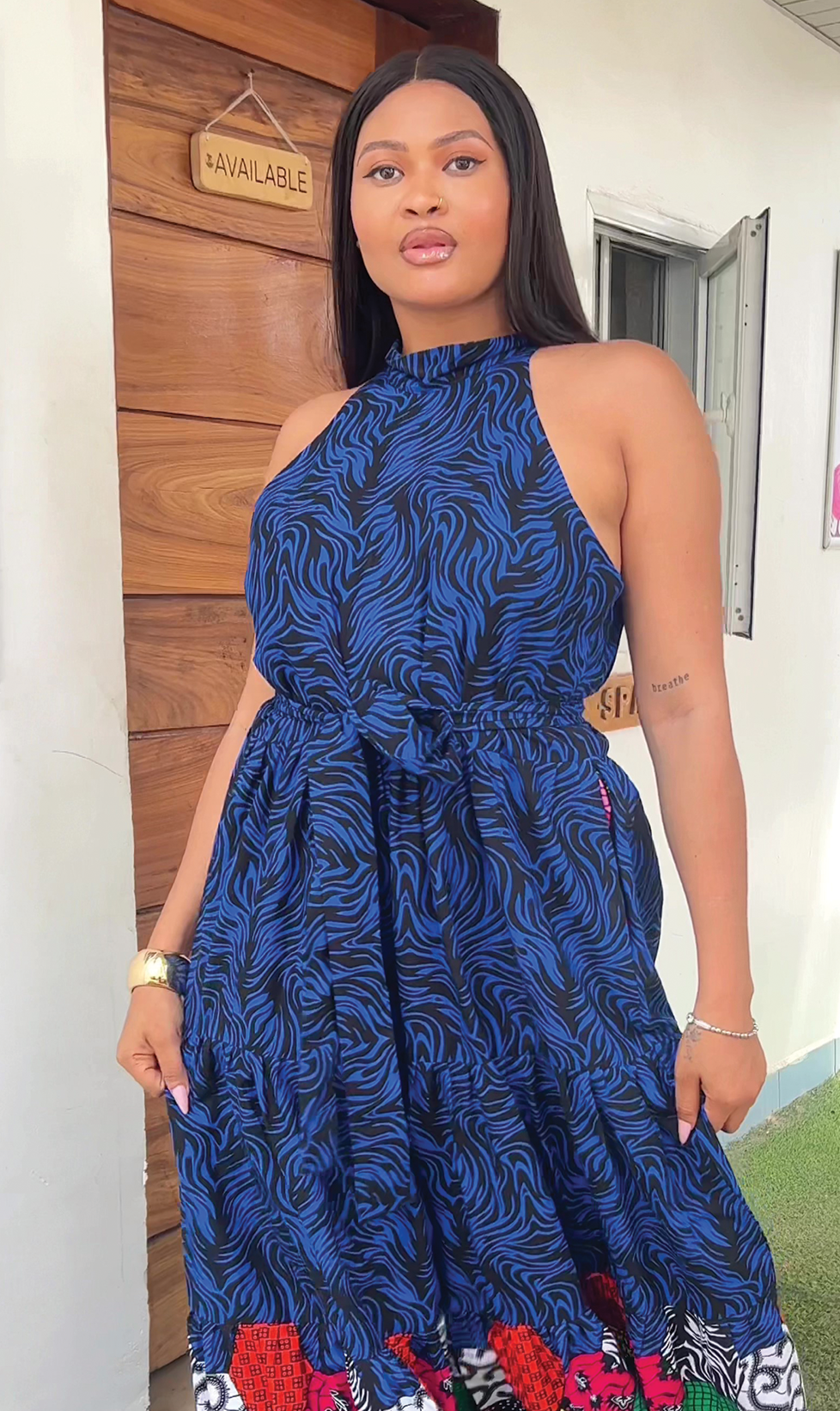 FRANCES MAXI DRESS - BLUE